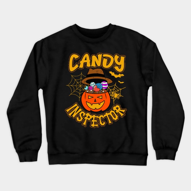 Halloween Candy Inspector Crewneck Sweatshirt by MadebyTigger